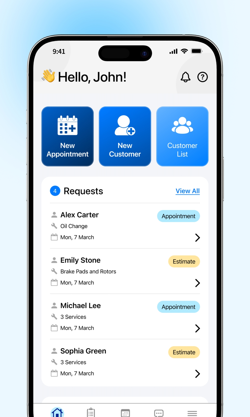 Apex Mechanic app for shop owners