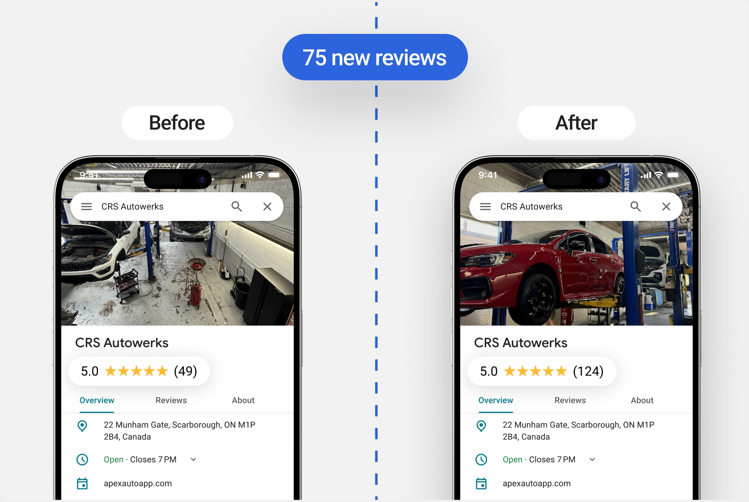 Before & After: real shop, real results — slide 3