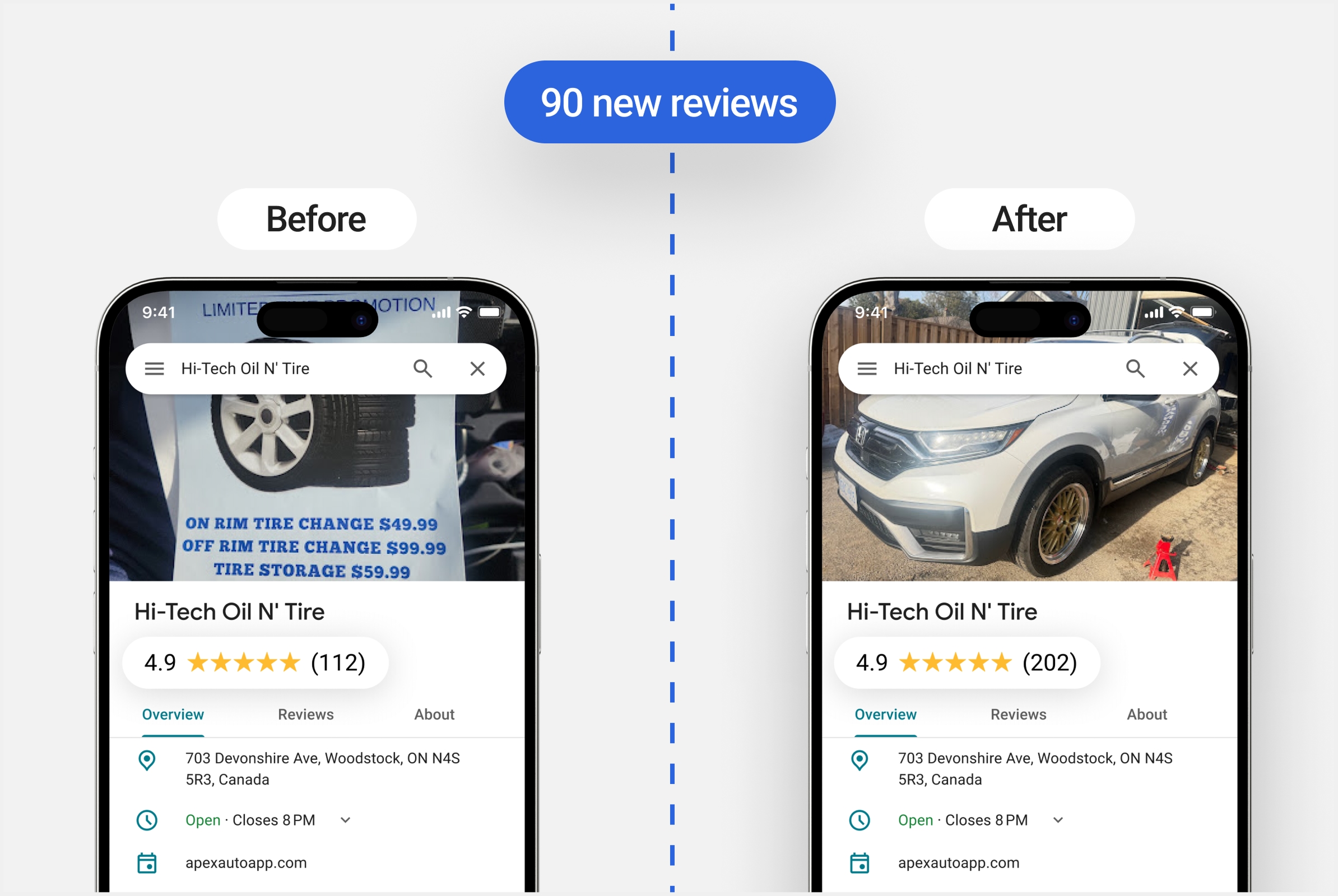 Before & After: real shop, real results — slide 4