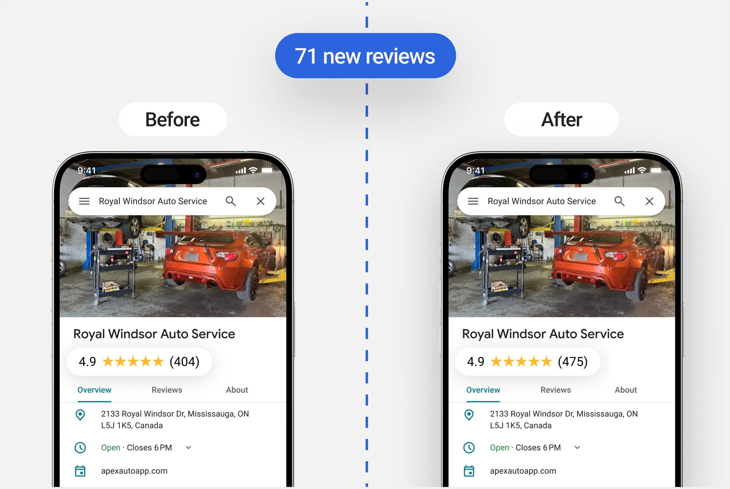 Before & After: real shop, real results — slide 6